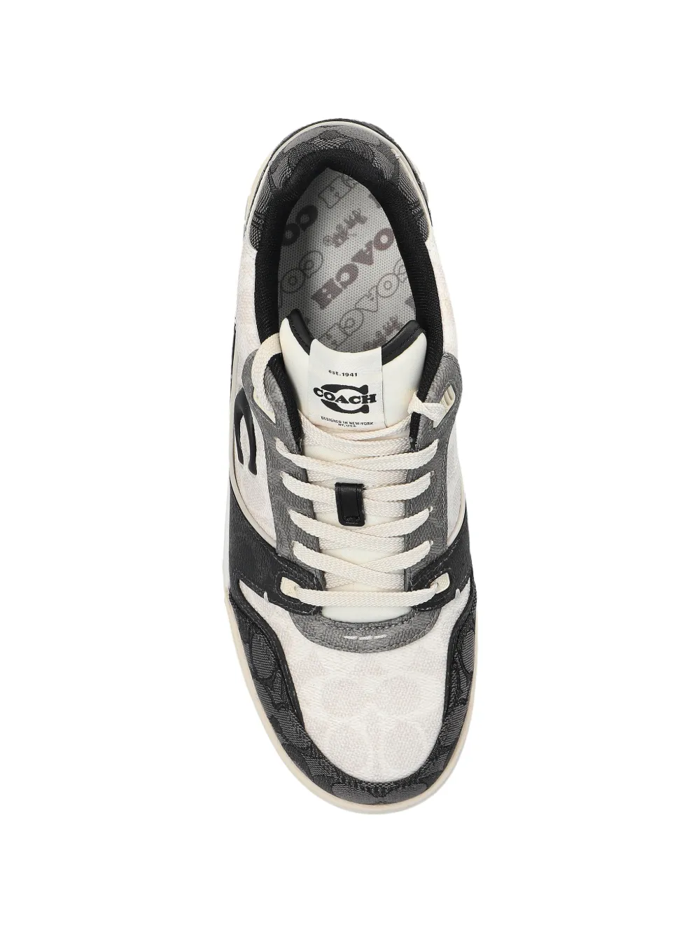 Coach Soho sneakers met logoplakkaat Beige