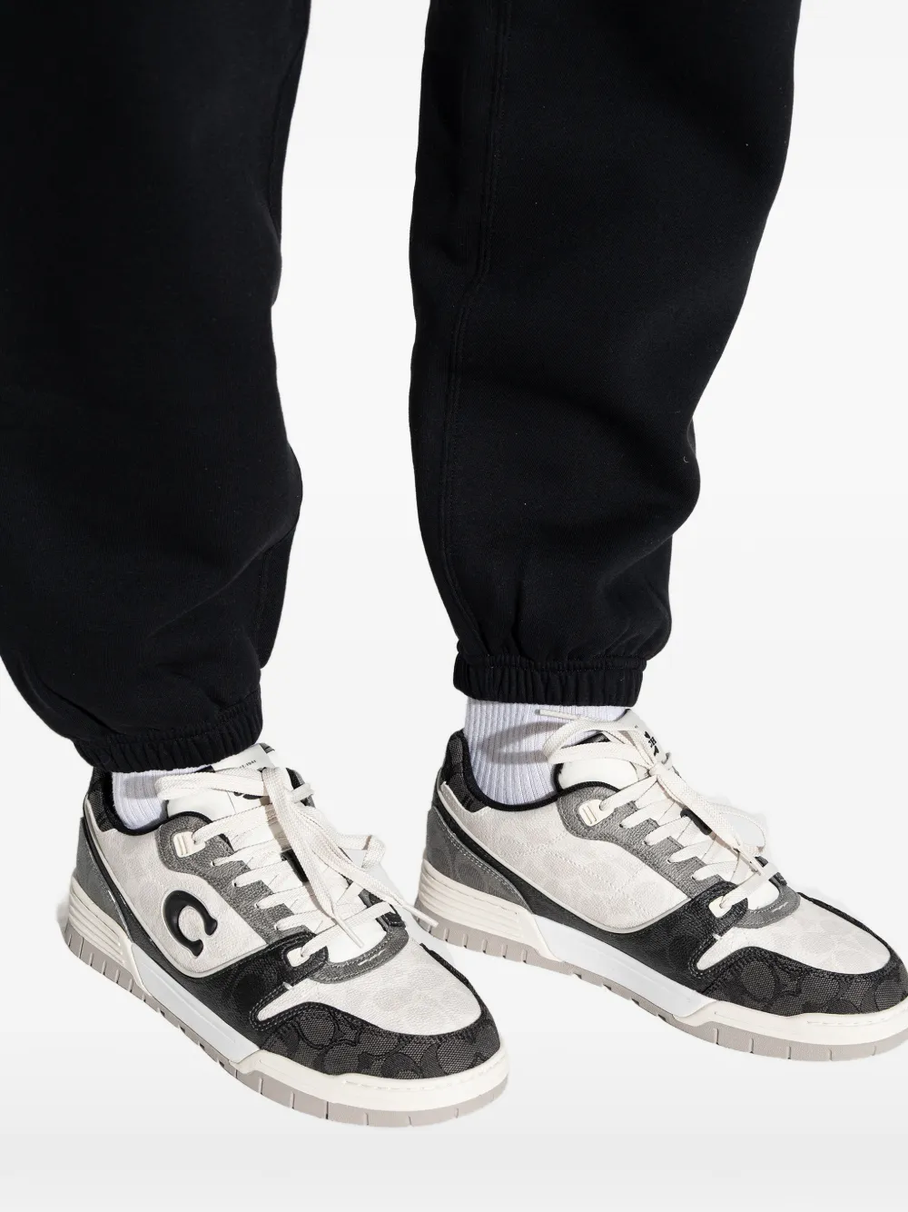 Coach Soho sneakers met logoplakkaat Beige