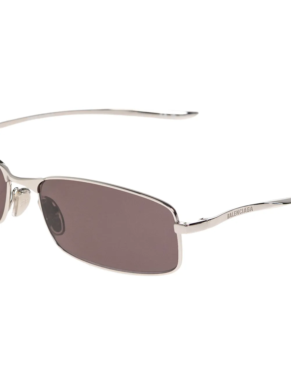 Balenciaga Eyewear Zonnebril met rechthoekig montuur Zilver