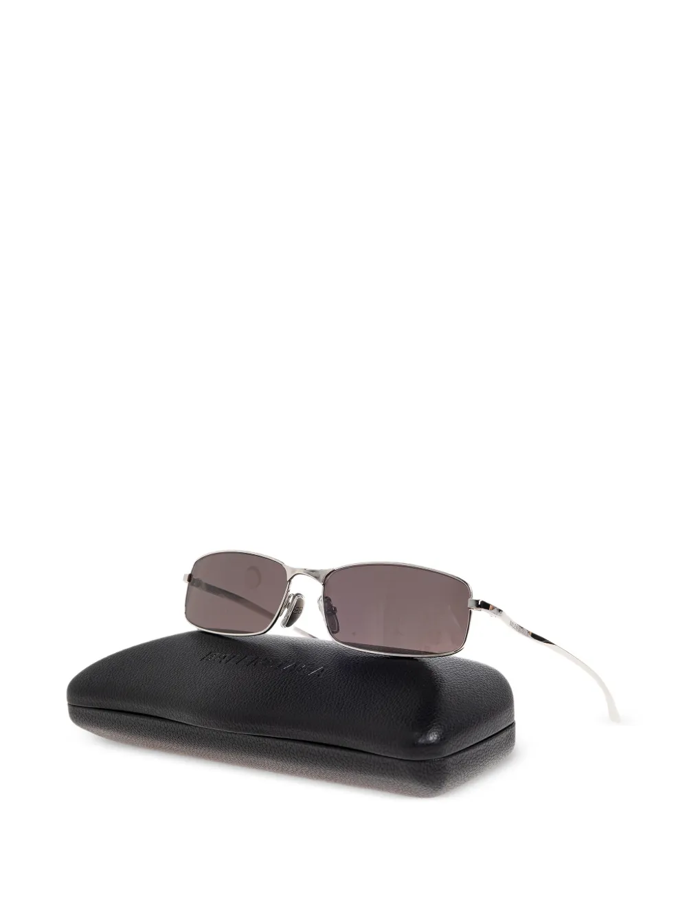 Balenciaga Eyewear Zonnebril met rechthoekig montuur Zilver