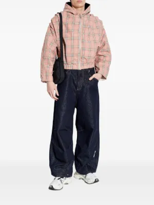 Curb panelled suede sneakers