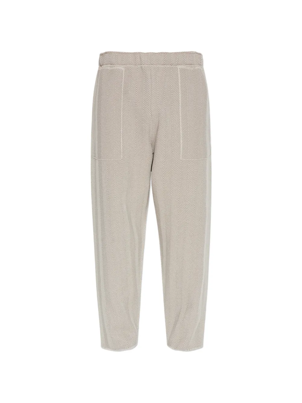 Homme Plissé Issey Miyake herringbone elasticated trousers - Toni neutri