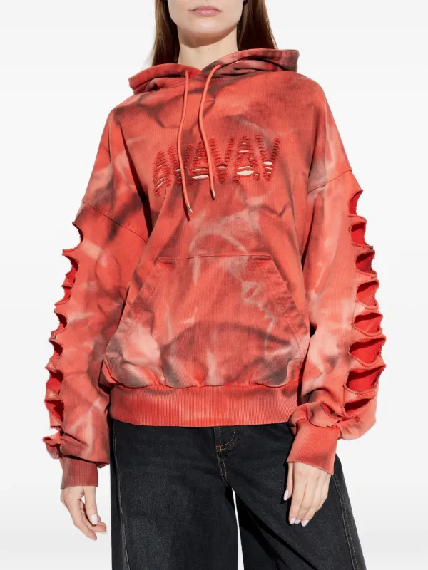 AVAVAV レーザーカットロゴ パーカー | オレンジ | FARFETCH JP