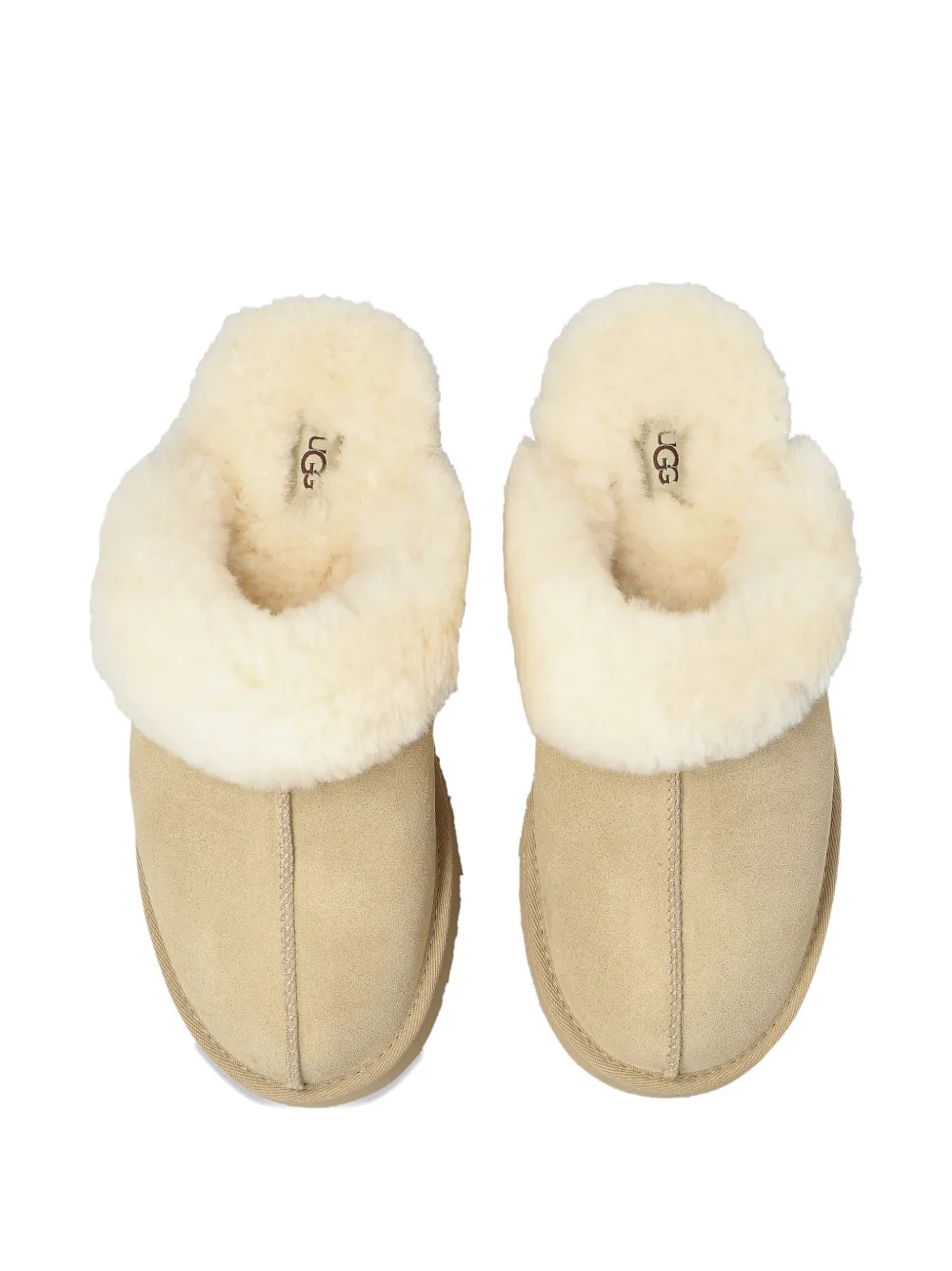 UGG Kids Disquette suède slippers Beige