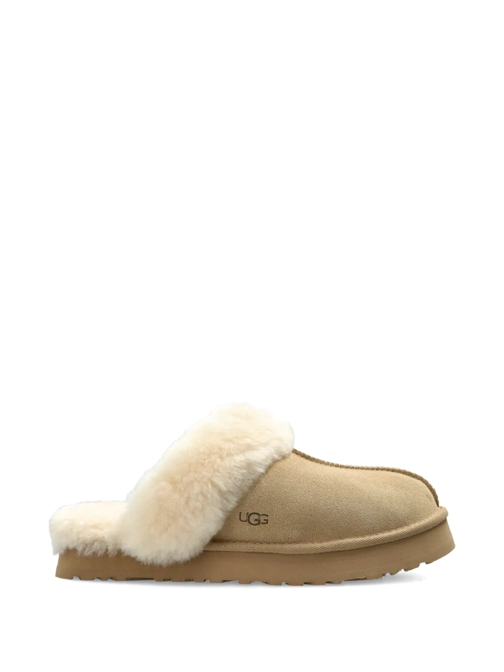 UGG Kids Disquette suède slippers Beige