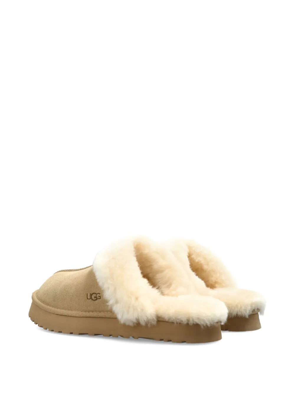 UGG Kids Disquette suède slippers Beige
