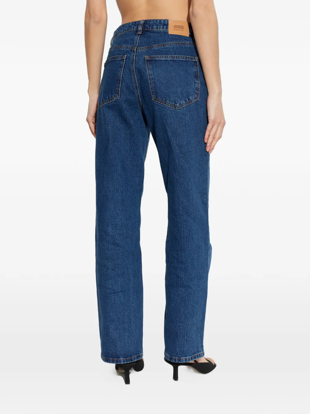 Gestuz Straight jeans Blauw