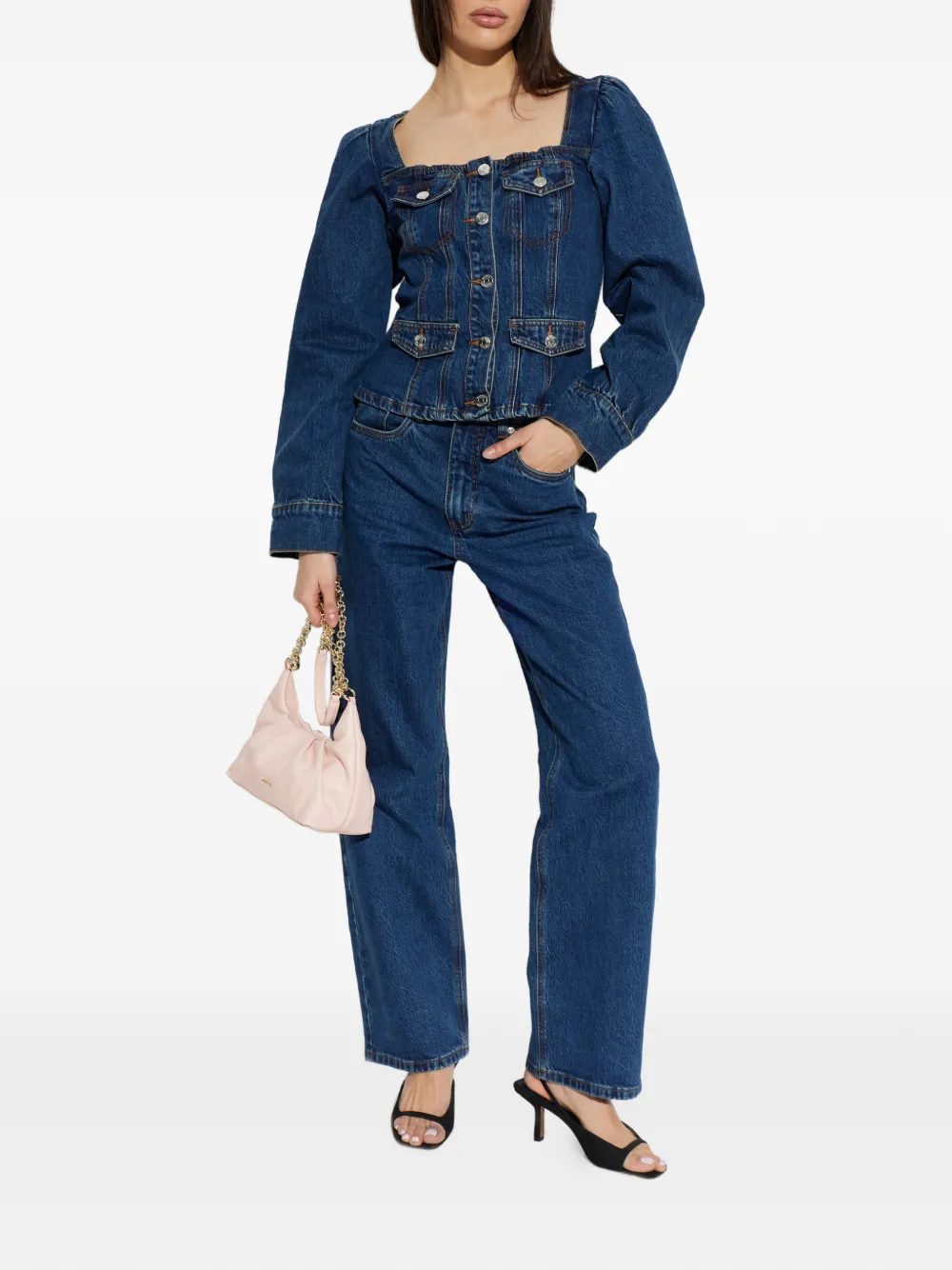 Gestuz Straight jeans Blauw