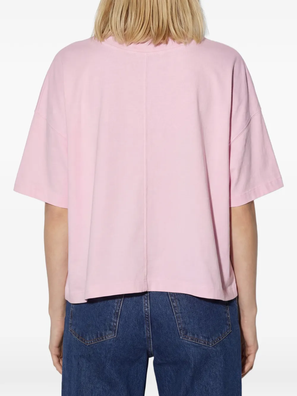 American Vintage T-shirt met ronde hals Roze