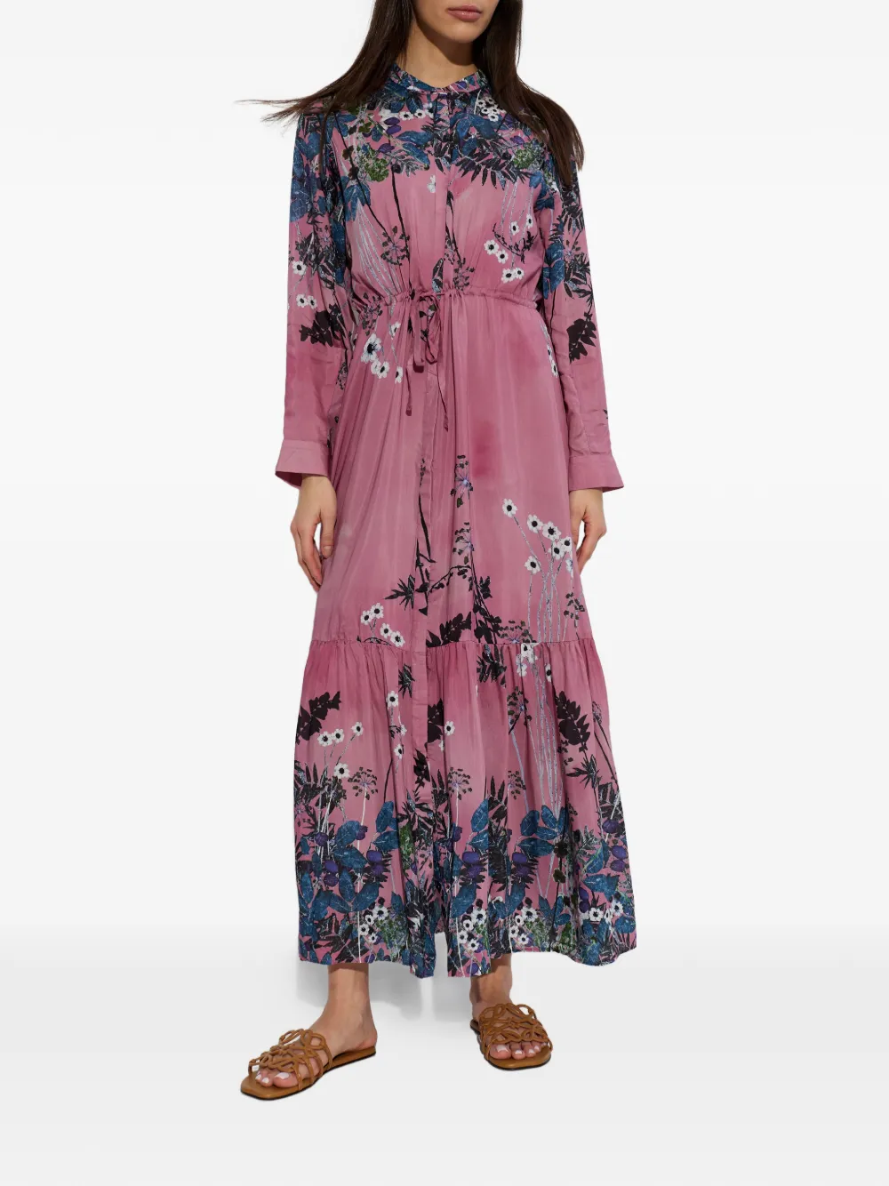 MUNTHE Bernadette midi-jurk met bloemenprint Roze