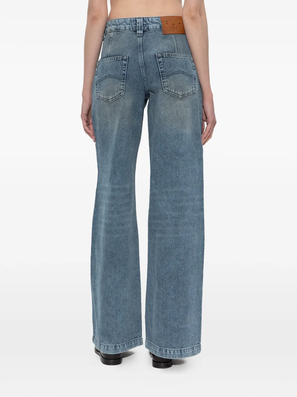 Emporio Armani Jeans met wijde pijpen Blauw