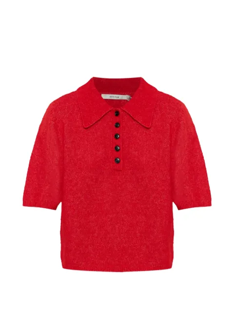 Gestuz buttoned polo knitwear