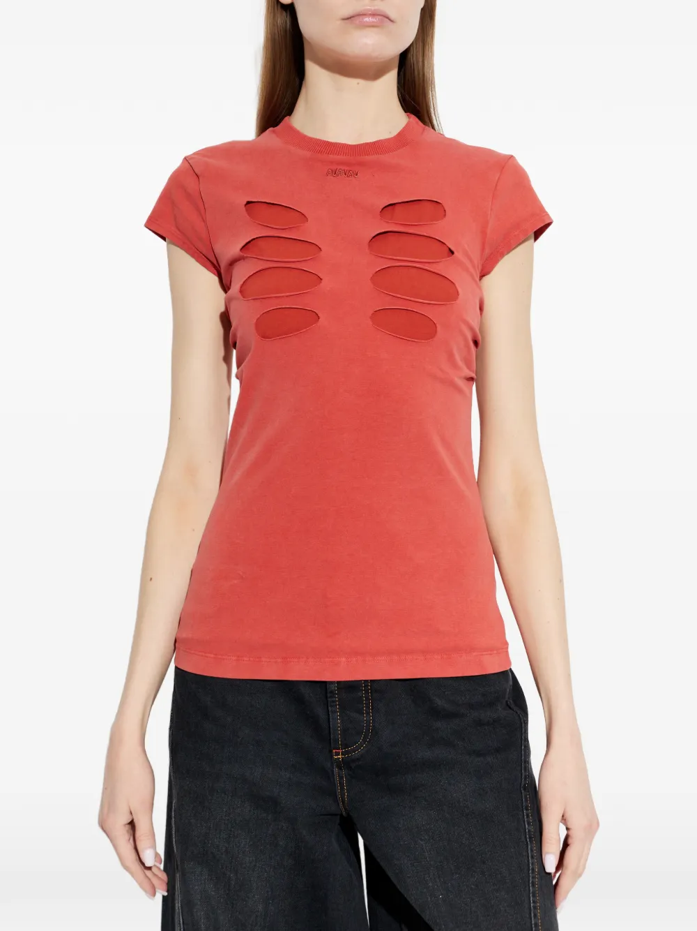  Avavav Cut-out T-shirt - Orange 