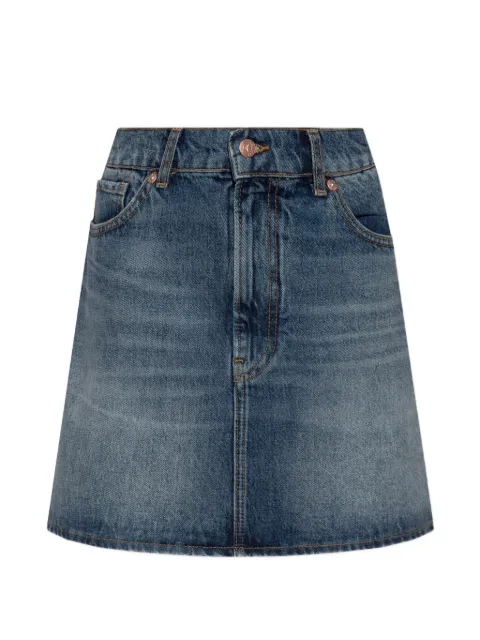 Emporio Armani — logo mini denim skirt