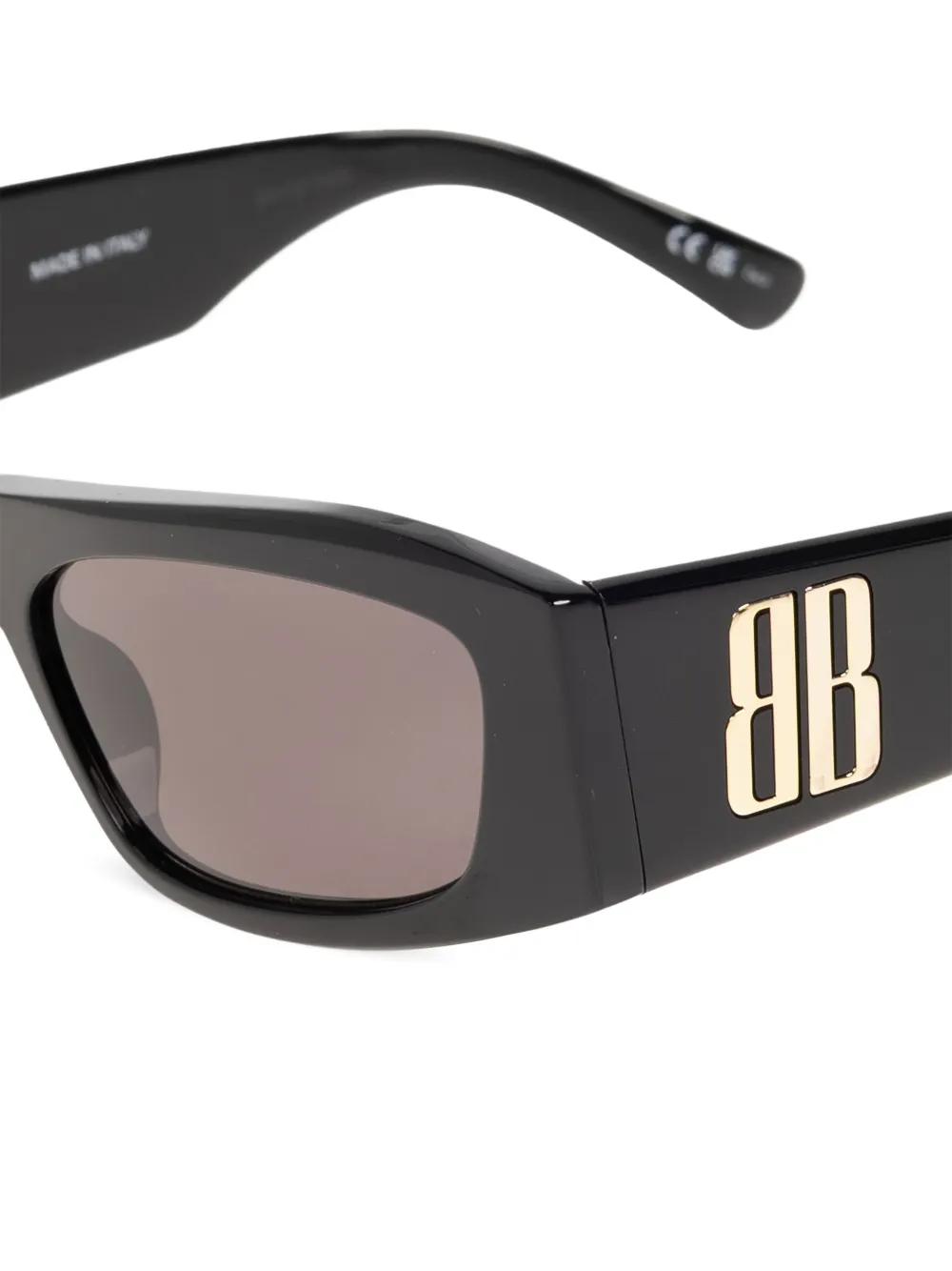  Balenciaga Eyewear Rectangle-frame Sunglasses - Black 