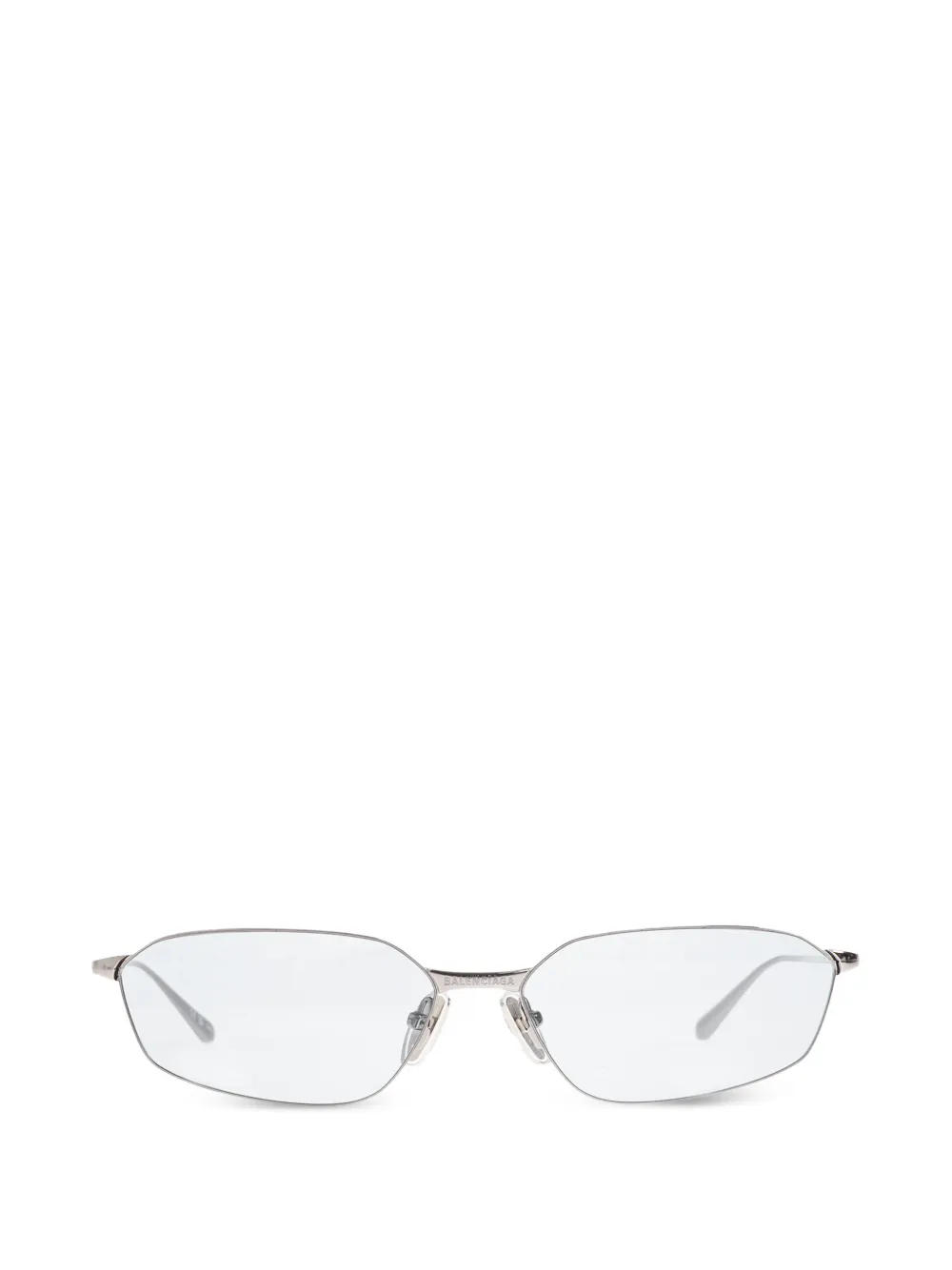 Balenciaga Eyewear Invisible 2.0 oval-frame sunglasses - Silber