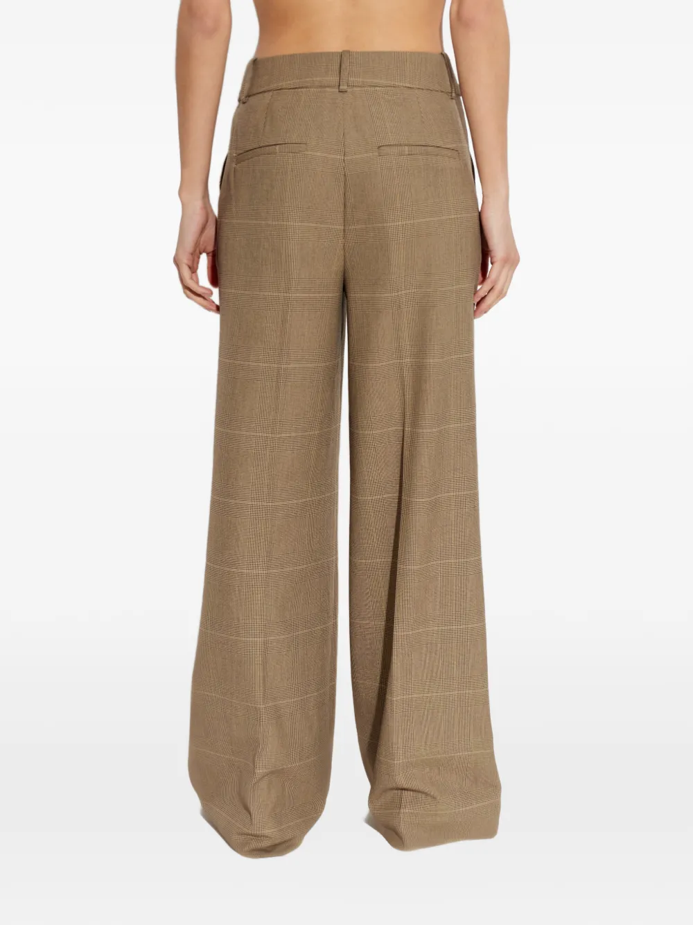 Evaldi Check Pattern Trousers