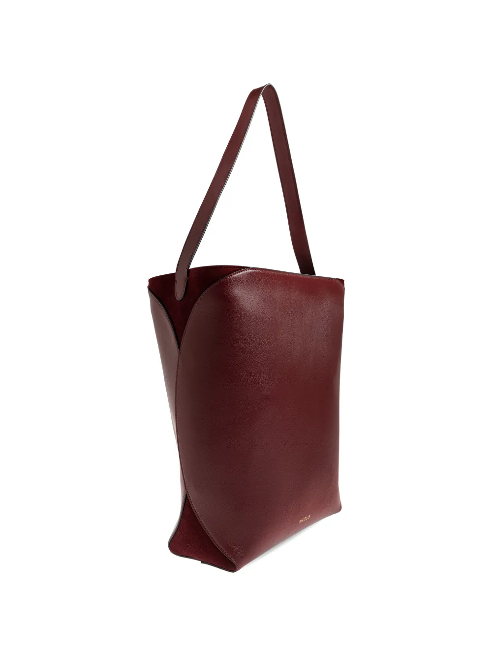 Neous Leather Suede Thea Tote Bag in Red, view 4