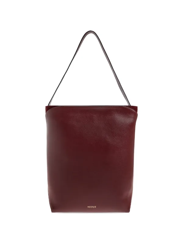 Neous Leather Suede Thea Tote Bag in Red