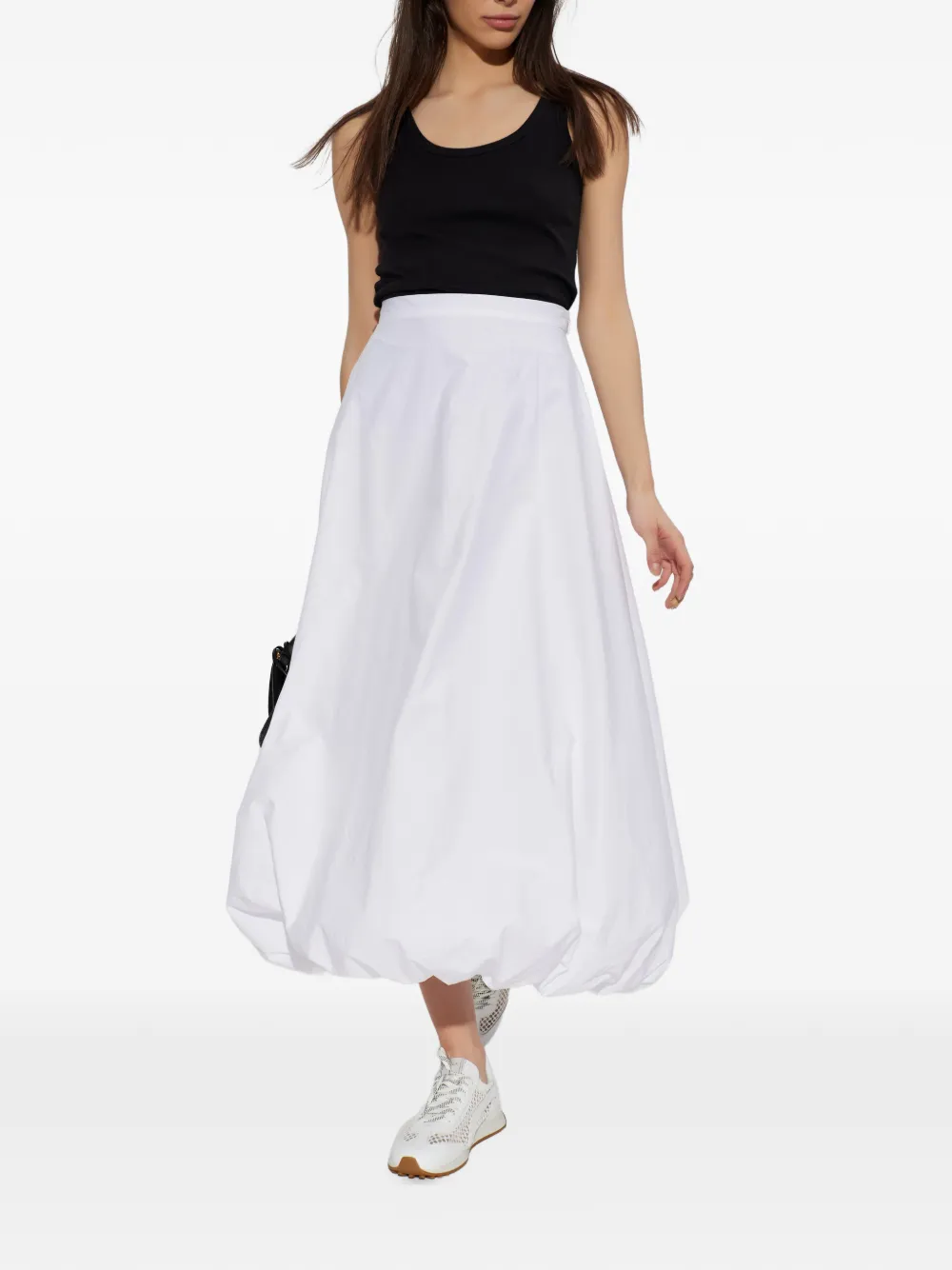 By Malene Birger Dali tanktop met geborduurd logo Zwart