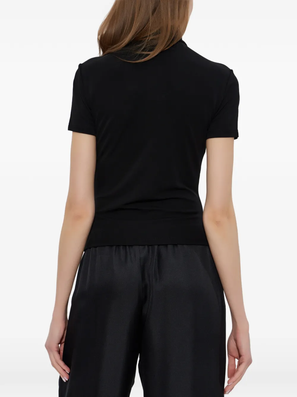 Alexander Wang Rashguard top met hoge hals Zwart