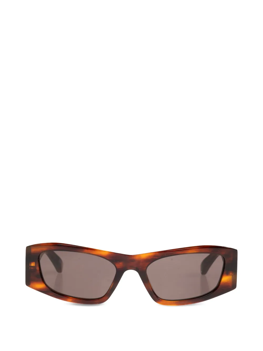 Balenciaga Eyewear tortoiseshell rectangle sunglasses - Marrone