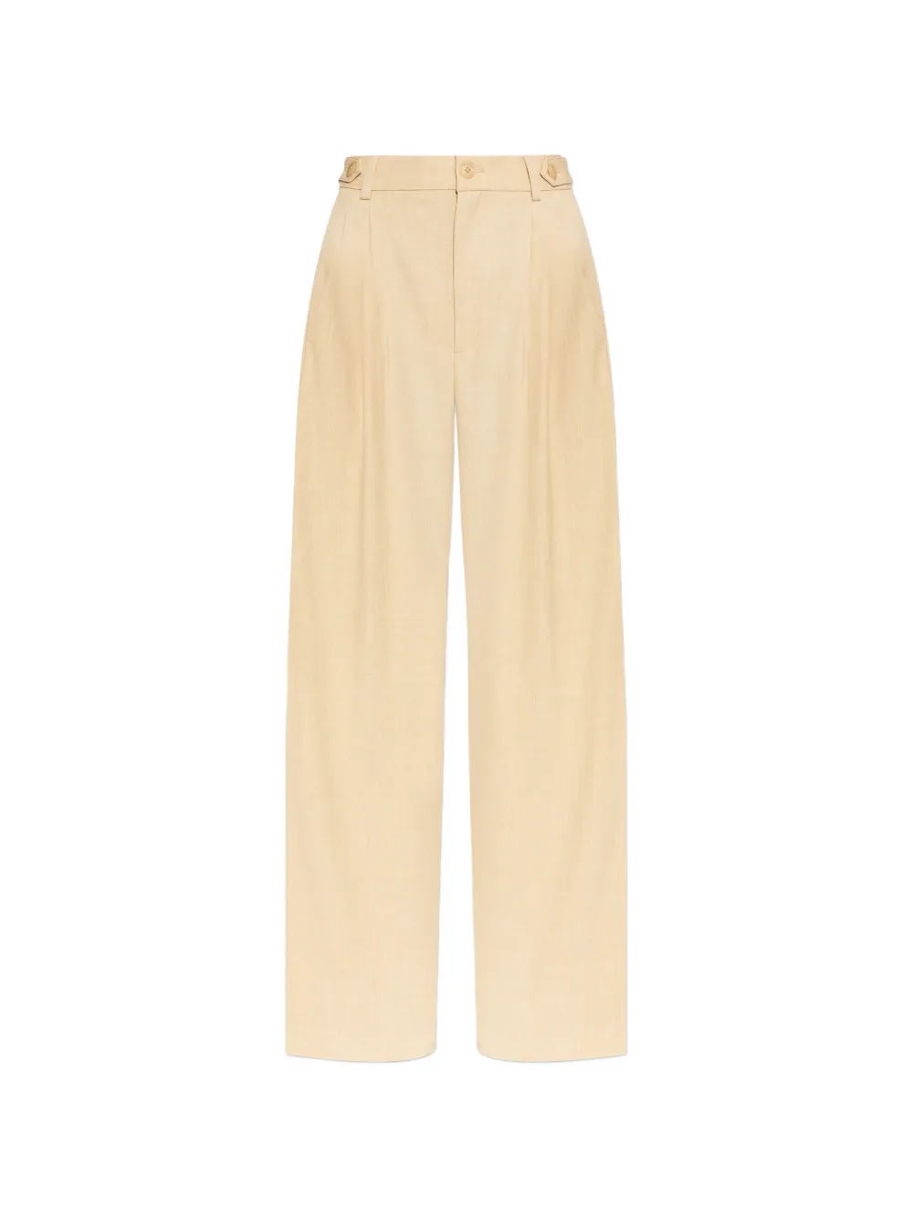 Gestuz button pleated trousers - Nude