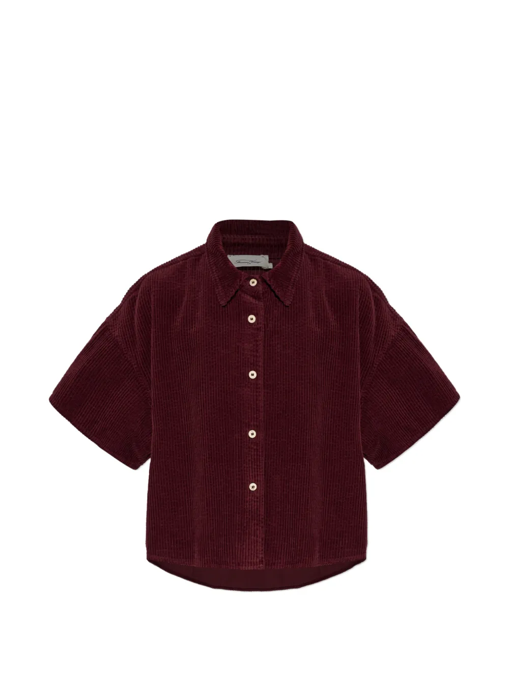 American Vintage Padow corduroy shirt - Rosso