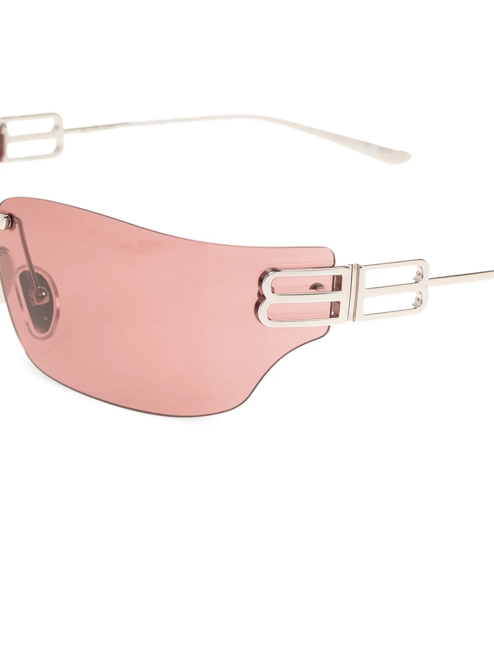 Balenciaga Eyewear Randloze zonnebril met vierkant montuur Zilver