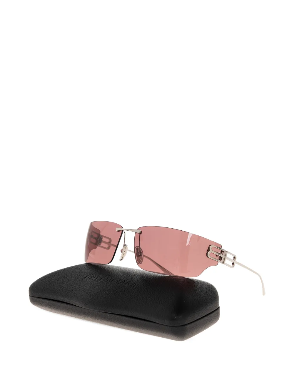 Balenciaga Eyewear Randloze zonnebril met vierkant montuur Zilver