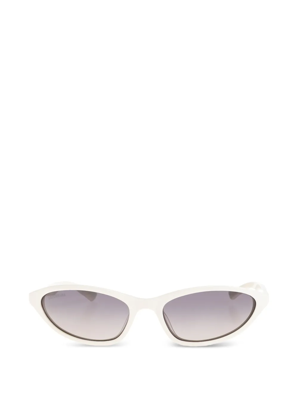 Balenciaga Eyewear Neo Oval 2.0 frame sunglasses - Bianco