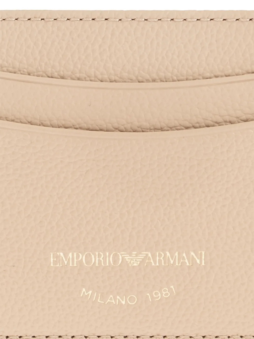 Emporio Armani Pasjeshouder met logo Beige