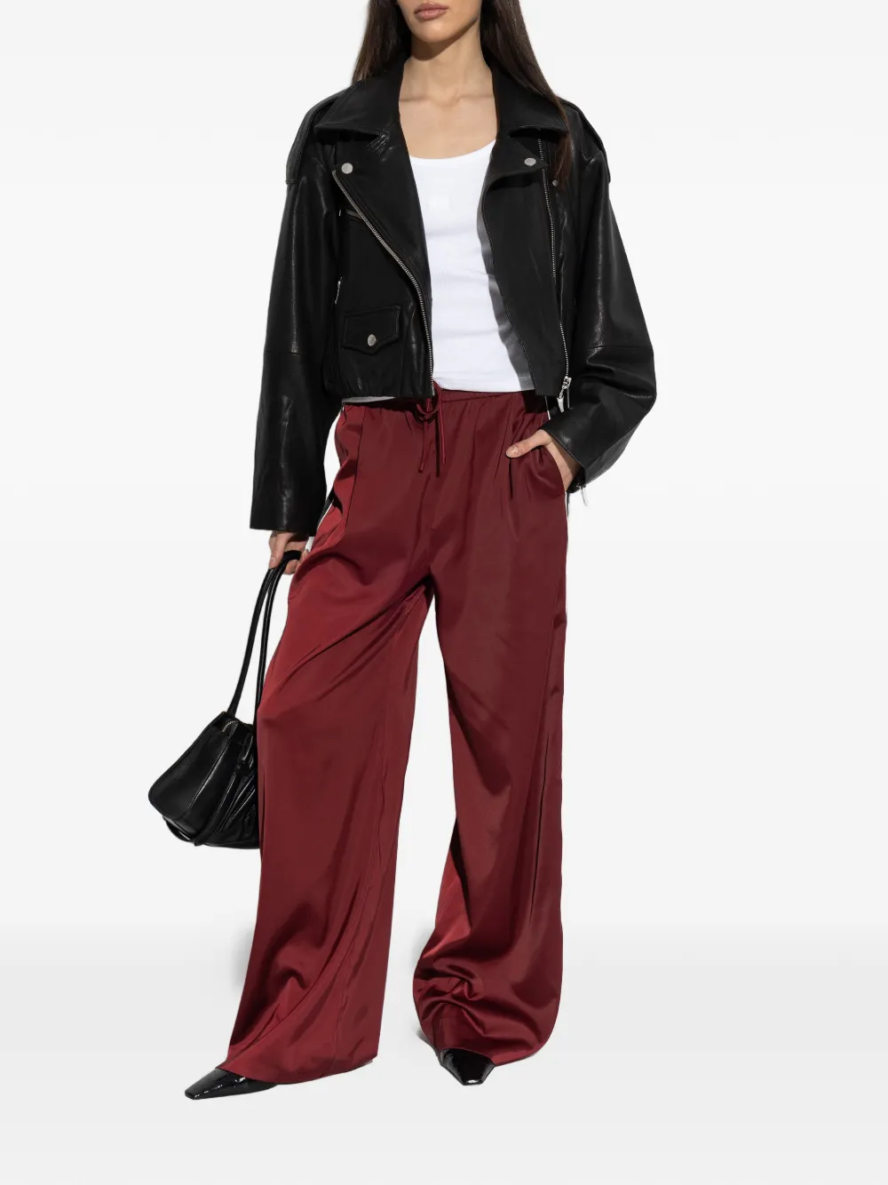  Gestuz Diana Leather Jacket - Black 
