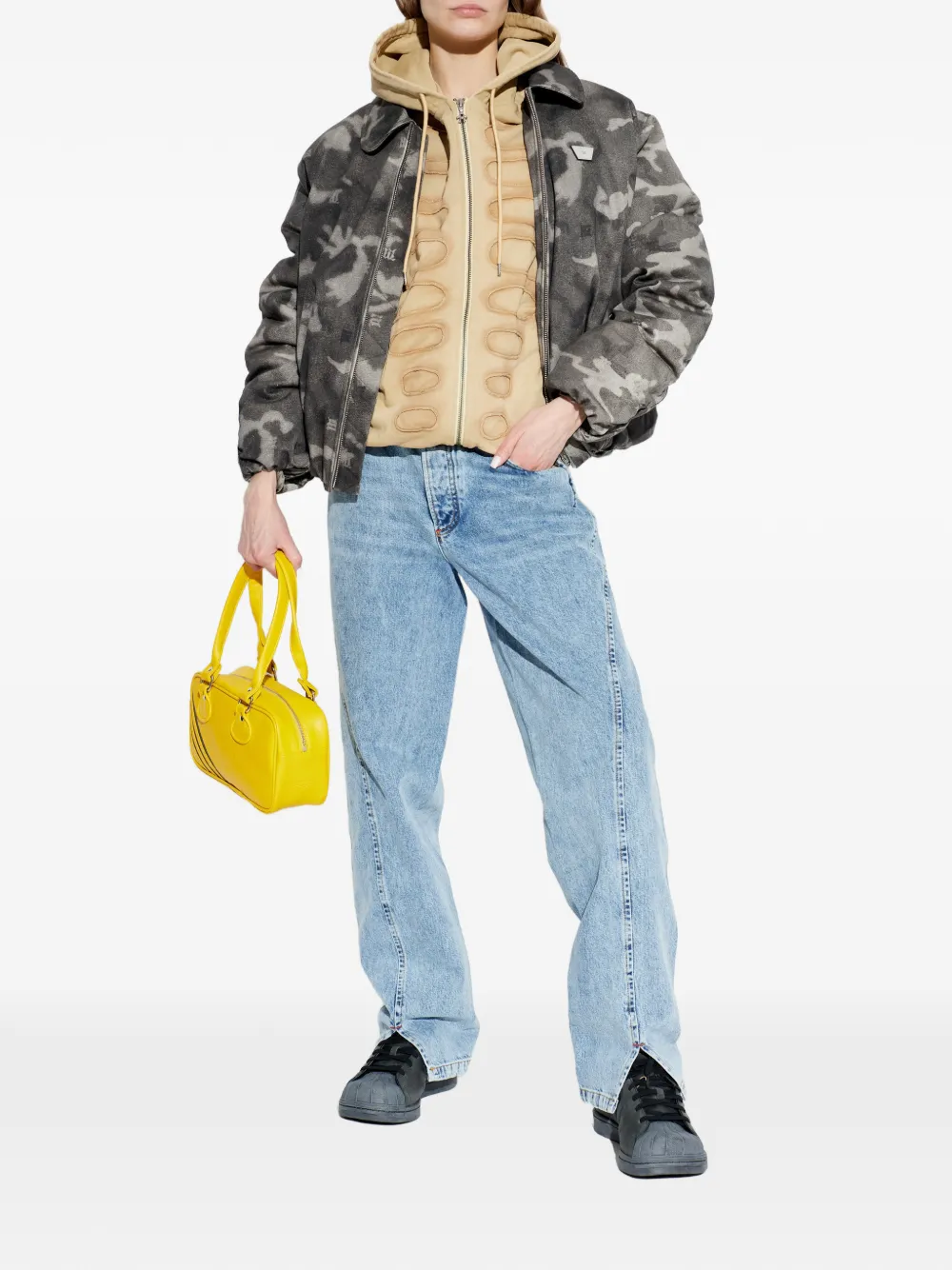  Avavav Hooded Zip Sweater - Neutrals 