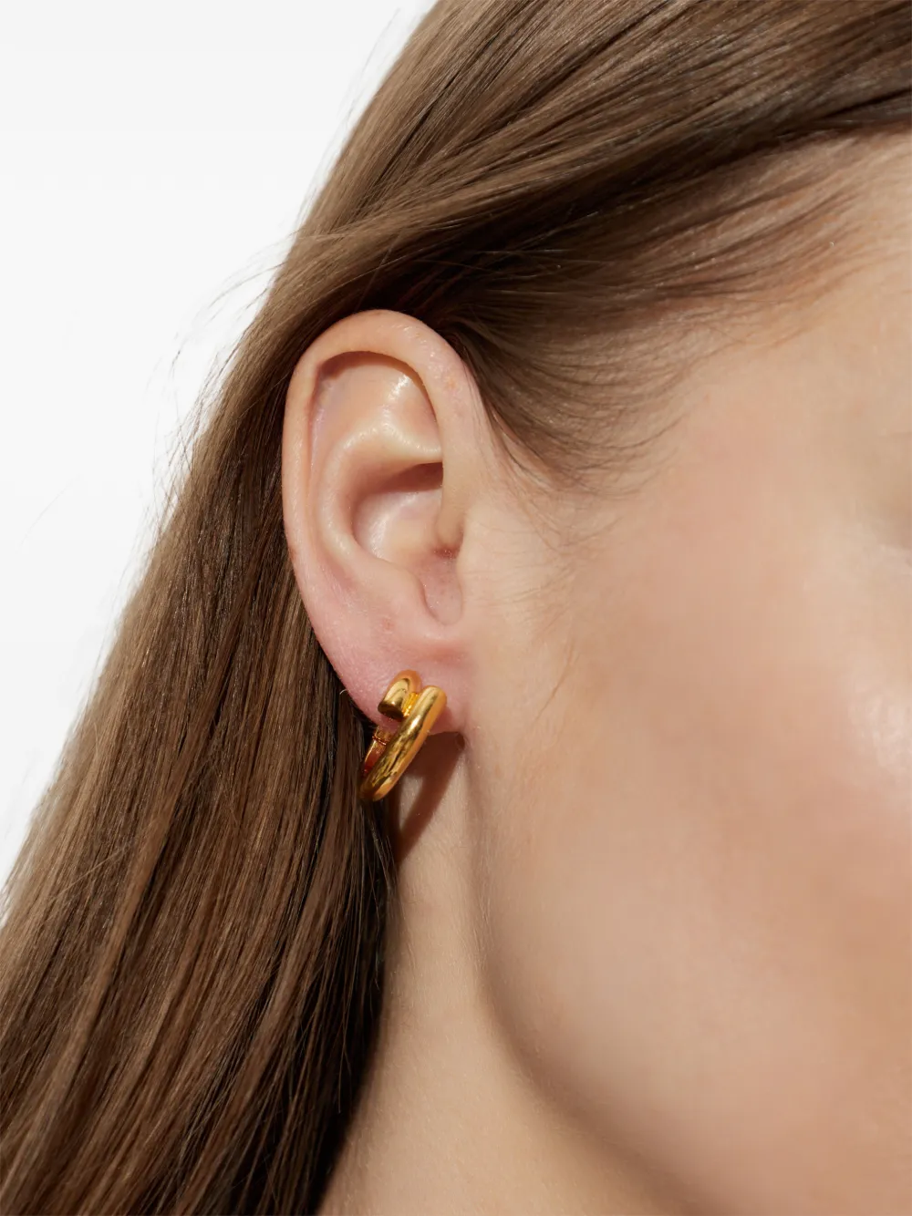  Balenciaga Pendientes Con Diseño Rectangular - Dorado 