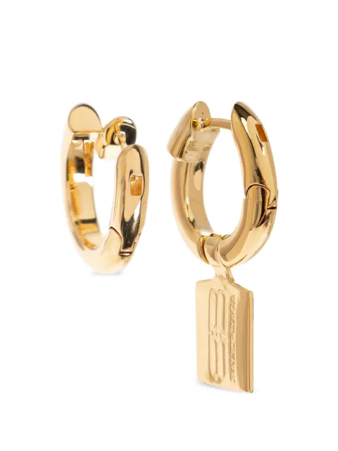 Balenciaga aretes rectangulares