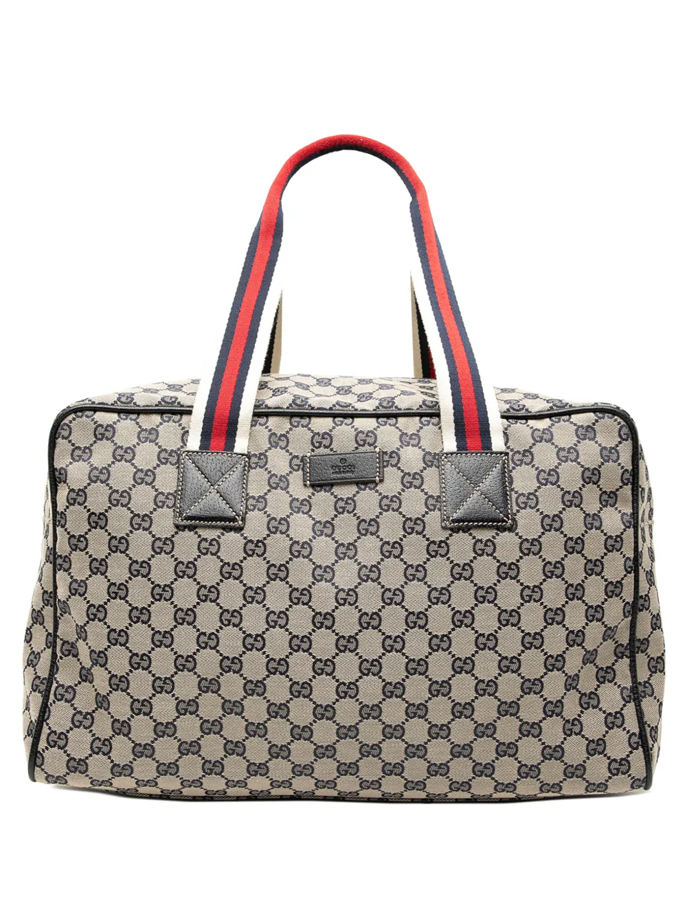 Gucci Pre-Owned 2000-2015 GG Canvas Web travel bag - Marrone