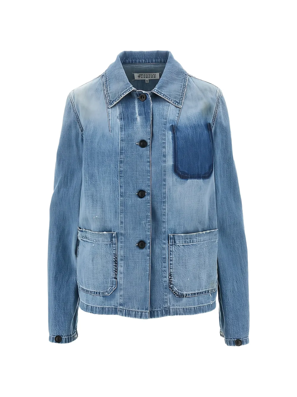 Maison Margiela button-up denim shirt - Blu