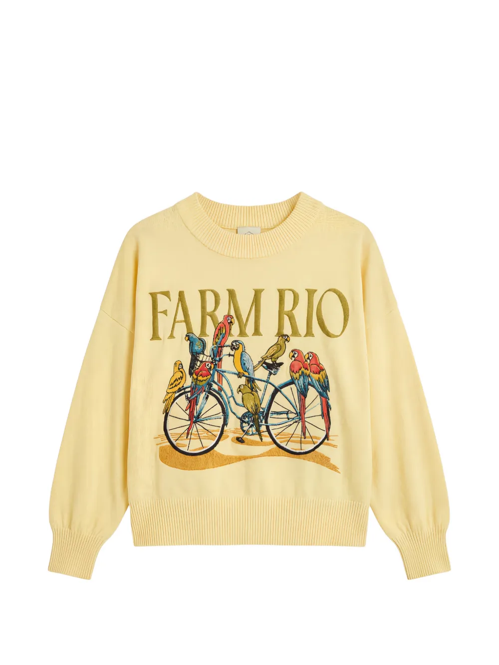 FARM Rio bicycle graphic sweater - Giallo
