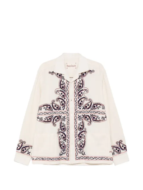 Baziszt Memento paisley-embroidered shirt