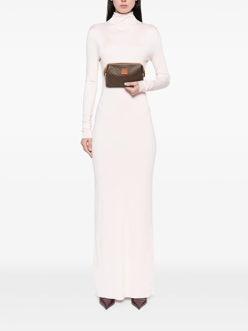 20th Century Macadam Coated Canvas Clutch Bag