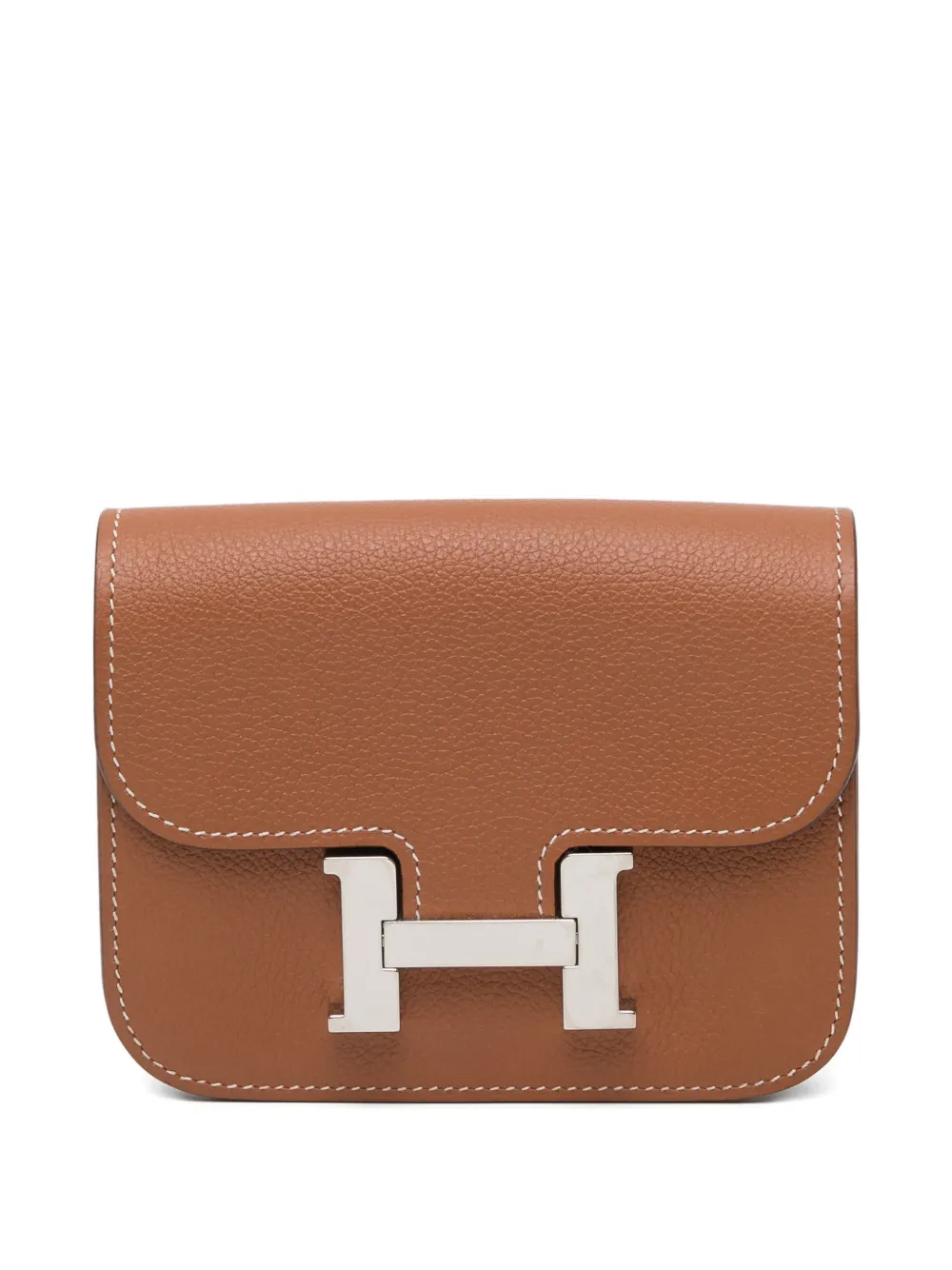 Hermès Pre-Owned constance slim leather wallet - Braun