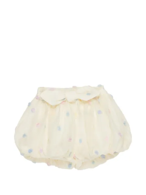 Miss Grant Kids floral-appliqué shorts