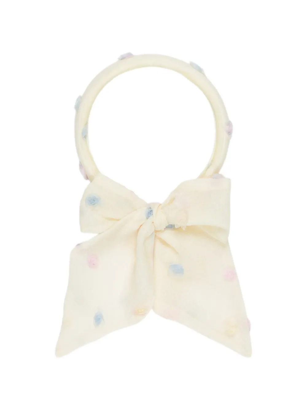 Miss Grant Kids bow-appliqué headband - Toni neutri