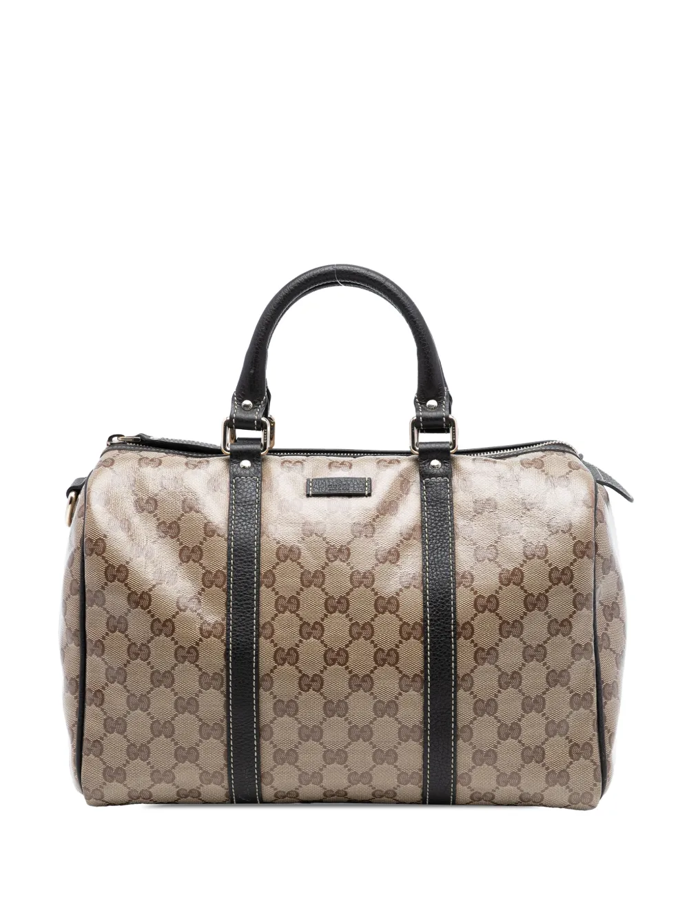 Gucci Pre-Owned 2016-2026 Medium GG Crystal Joy boston bag - Marrone