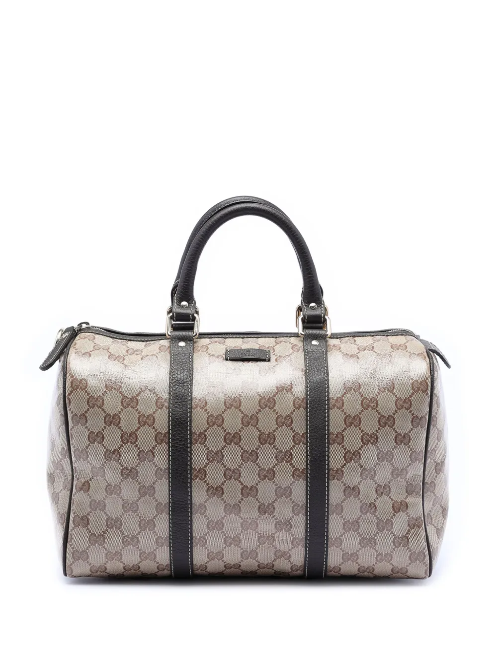 Gucci Pre-Owned 2016-2026 Medium GG Crystal Joy boston bag - Marrone