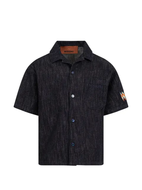 Missoni Kids camisa de mezclilla bordada