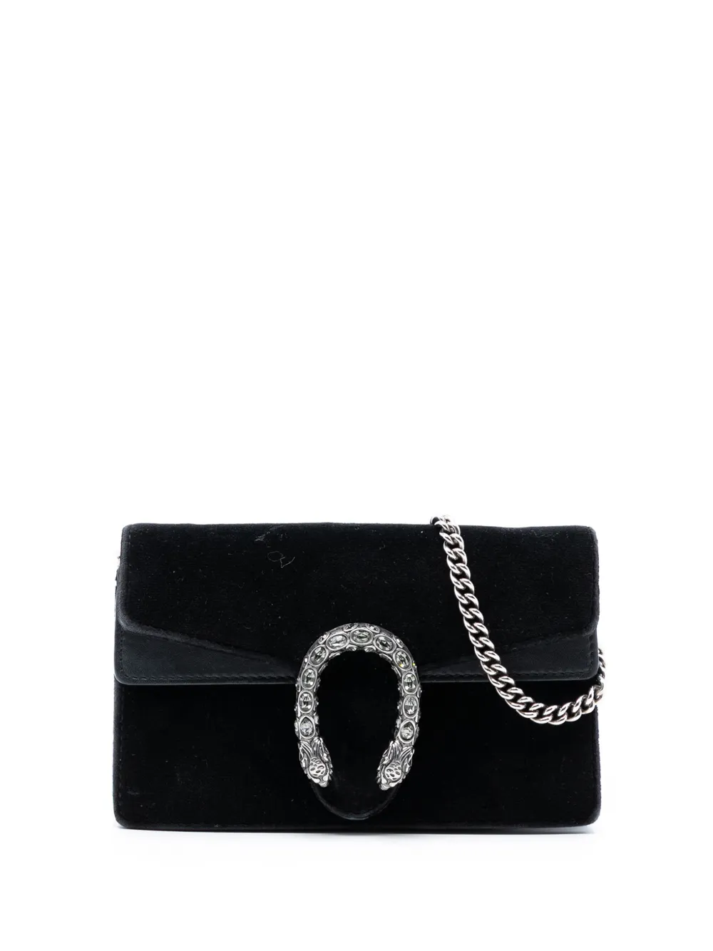 Gucci Pre-Owned 2016-2025 Mini Velvet Dionysus crossbody bag - Nero