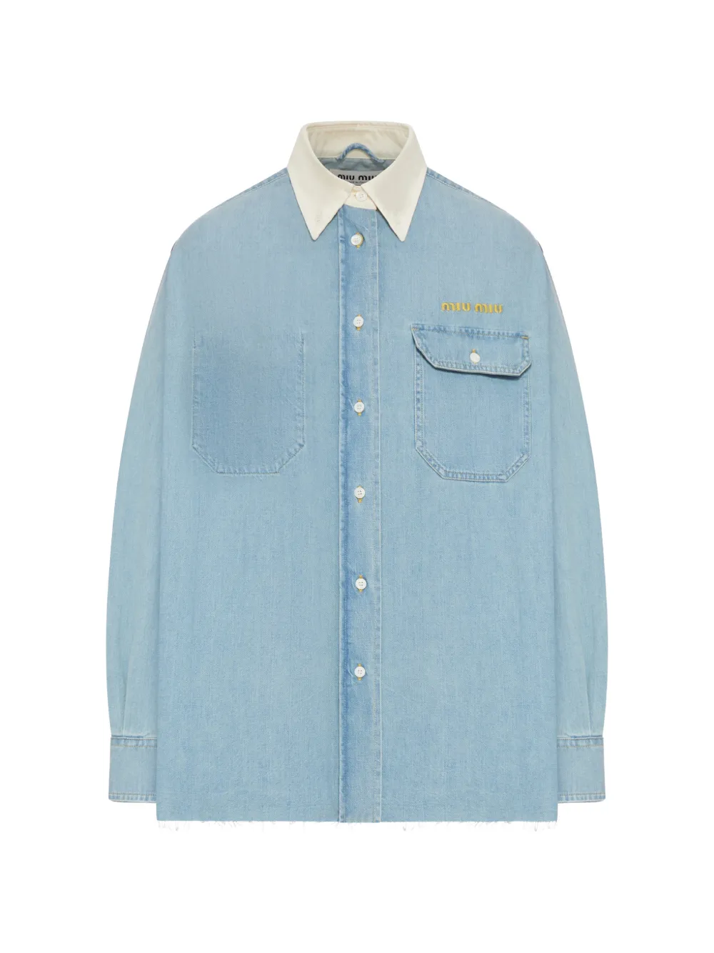Miu Miu Miu Miu Shirts Clear Blue
