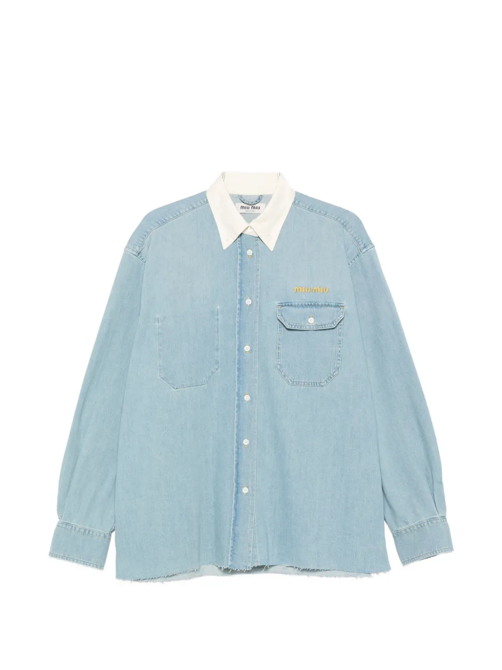 Miu Miu Miu Miu Shirts Clear Blue